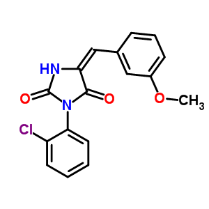 97310-78-6  (5E)-3-(2-chlorophenyl)-5-[(3-methoxyphenyl)methylidene]imidazolidine-2,4-dione