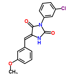 97310-79-7  (5Z)-3-(3-clorofenil)-5-[(3-metoxifenil)metilideno]imidazolidina-2,4-diona