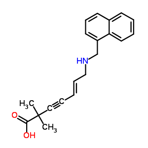 99473-15-1  (5E)-2,2-dimethyl-7-[(naphthalen-1-ylmethyl)amino]hept-5-en-3-ynoic acid