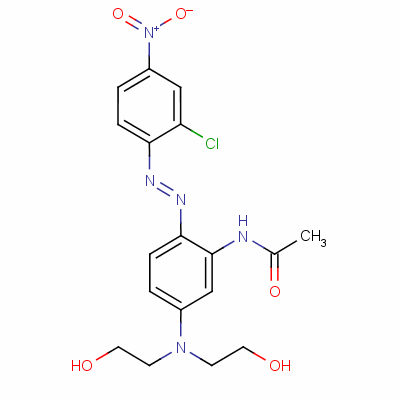 62257-17-4  N-[5-[bis(2-hydroxyethyl)amino]-2-[(2-chloro-4-nitrophenyl)azo]phenyl]acetamide