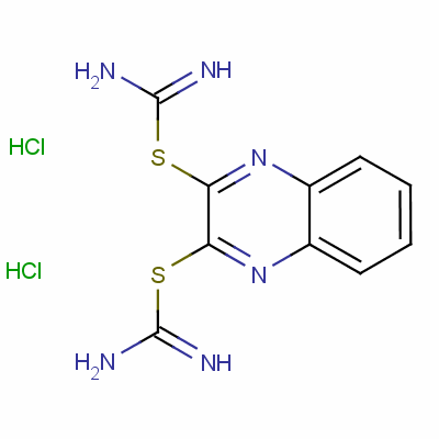 63549-18-8  2,2'-quinoxaline-2,3-diylbisisothiourea dihydrochloride