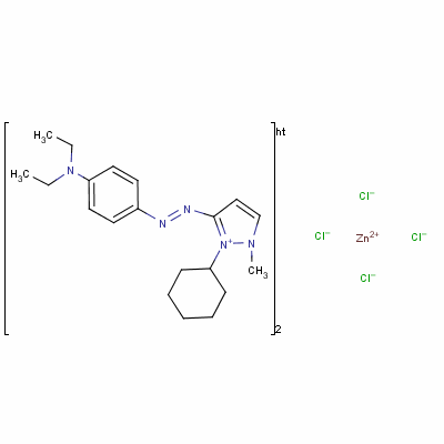 63589-49-1  bis[2-cyclohexyl-3-[[4-(diethylamino)phenyl]azo]-1-methyl-1H-pyrazolium] tetrachlorozincate