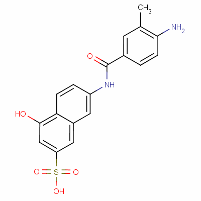6361-46-2  7-[(4-amino-3-methylbenzoyl)amino]-4-hydroxynaphthalene-2-sulphonic acid