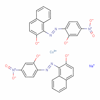 64611-71-8  sodium bis[1-[(2-hydroxy-4-nitrophenyl)azo]naphthalen-2-olato(2-)]cobaltate(1-)