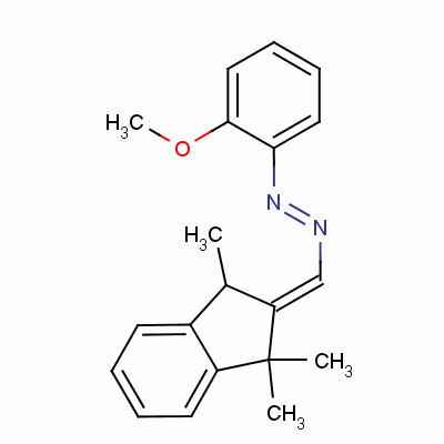 65122-05-6  [(1,3-dihydro-1,1,3-trimethyl-2H-inden-2-ylidene)methane]azo(2-methoxybenzene)