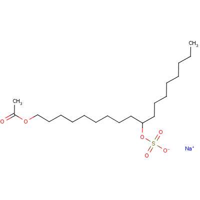 65150-90-5  sodium 10-acetoxy-1-octyldecyl sulphate