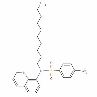 65307-72-4  decyl-N-(8-quinolyl)-p-toluenesulphonamide