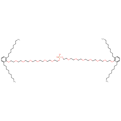 66172-83-6  bis[20-(dinonylphenoxy)-3,6,9,12,15,18-hexaoxaicosyl] hydrogen phosphate