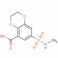 66410-37-5  2,3-dihydro-7-(N-methylsulphamoyl)-1,4-benzodioxin-5-carboxylic acid