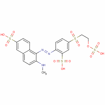 67846-60-0  6-(methylamino)-5-[[2-sulpho-4-[[2-(sulphooxy)ethyl]sulphonyl]phenyl]azo]naphthalene-2-sulphonic acid