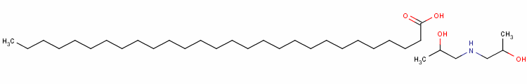67953-00-8  octacosanoic acid, compound with 1,1'-iminodi(propan-2-ol) (1:1)