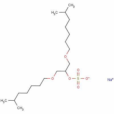 67989-72-4  sodium 2-(isooctyloxy)-1-[(isooctyloxy)methyl]ethyl sulphate