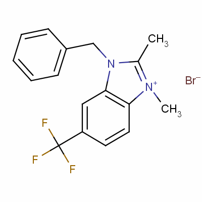 67990-33-4  1,2-dimethyl-3-(benzyl)-5-(trifluoromethyl)-1H-benzimidazolium bromide