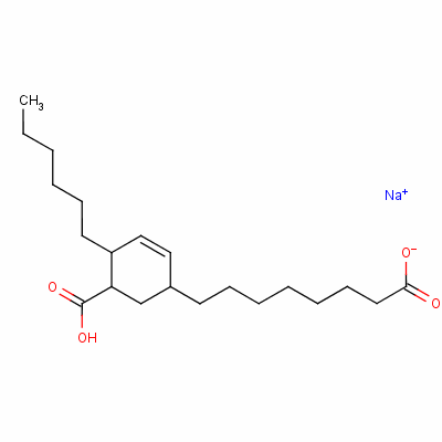 68127-35-5  sodium hydrogen 5(or 6)-carboxylato-4-hexylcyclohex-2-ene-1-octanoate