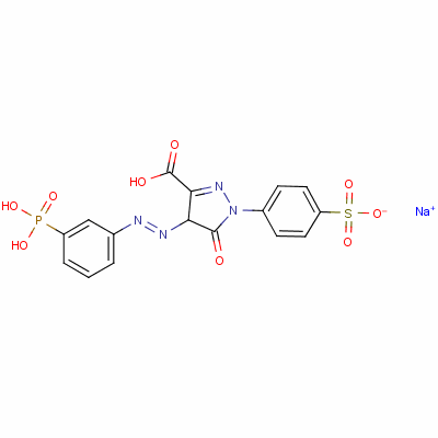 68133-29-9  sodium trihydrogen 4,5-dihydro-5-oxo-4-[(3-phosphonatophenyl)azo]-1-(4-sulphonatophenyl)-1H-pyrazole-3-carboxylate