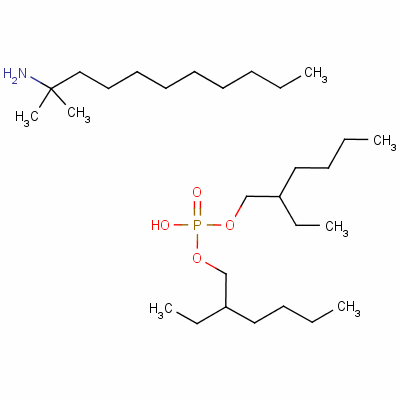 68155-99-7  bis(2-ethylhexyl) hydrogen phosphate, compound with tert-dodecylamine (1:1)