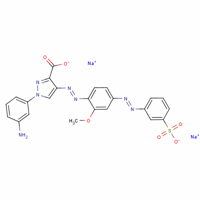 68227-66-7  disodium 1-(3-aminophenyl)-4-[[2-methoxy-4-[(3-sulphonatophenyl)azo]phenyl]azo]-1H-pyrazole-3-carboxylate