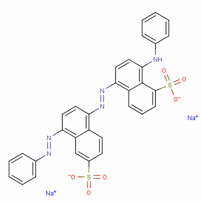 68227-72-5  disodium 8-(phenylamino)-5-[[4-(phenylazo)-6-sulphonato-1-naphthyl]azo]naphthalene-1-sulphonate