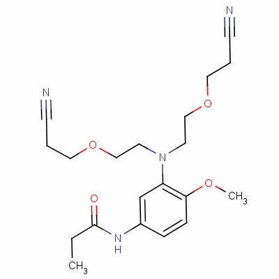 68227-76-9  N-[3-[bis[2-(2-cyanoethoxy)ethyl]amino]-4-methoxyphenyl]propionamide