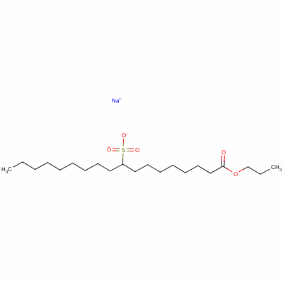 68425-62-7  sodium 1-propyl 9(or 10)-sulphonatooctadecanoate