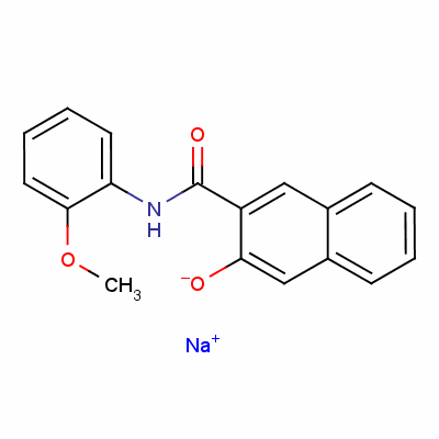 sodium N-(o-anisyl)-3-hydroxynaphthalene-2-carboxamidate 68556-01-4