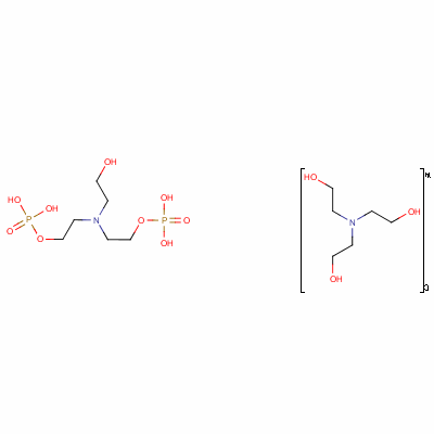 68833-91-0  bis[2,2'-[(2-hydroxyethyl)imino]bisethyl] 1,1'-bis(dihydrogen phosphate), compound with 2,2',2''-nitrilotris[ethanol] (1:3)