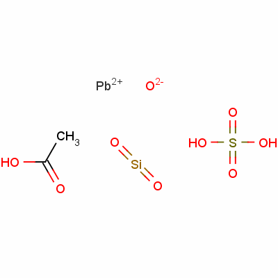 68937-05-3  Acetic acid, reaction products with lead oxide (PbO), silica and sulfuric acid