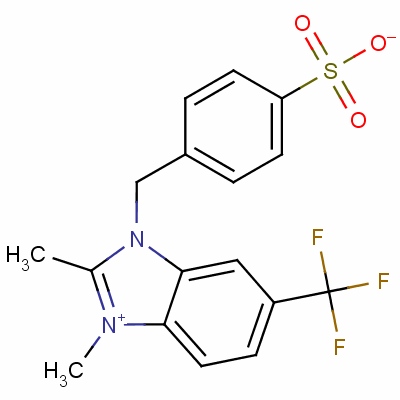 68959-22-8  1,2-dimethyl-3-[(4-sulphonatophenyl)methyl]-5-(trifluoromethyl)-1H-benzimidazolium