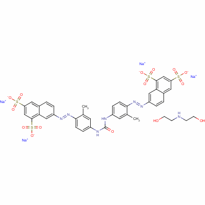 68991-91-3  7,7'-[carbonylbis[imino(2-methyl-p-phenylene)azo]]bis(naphthalene-1,3-disulphonic) acid, sodium salt, compound with 2,2'-iminodiethanol