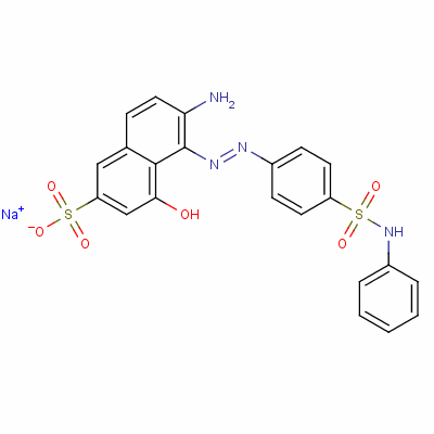 69029-99-8  sodium 6-amino-5-[(4-anilinosulphonylphenyl)azo]-4-hydroxynaphthalene-2-sulphonate