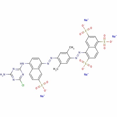 70210-17-2  tetrasodium 5-[[4-[[4-[(4-amino-6-chloro-1,3,5-triazin-2-yl)amino]-7-sulphonato-1-naphthyl]azo]-2,5-dimethylphenyl]azo]naphthalene-1,3,6-trisulphonate