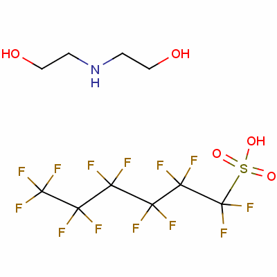 70225-16-0  tridecafluorohexanesulphonic acid, compound with 2,2'-iminodiethanol (1:1)
