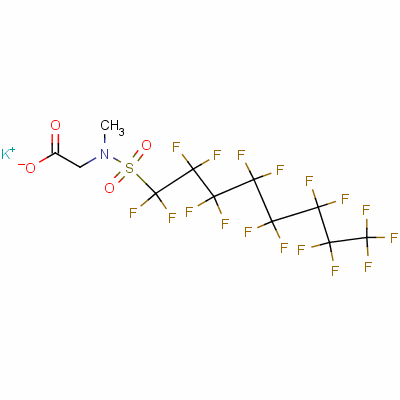 70281-93-5  potassium N-[(heptadecafluorooctyl)sulphonyl]-N-methylglycinate