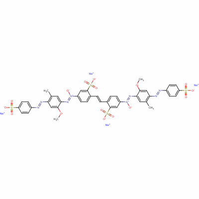 70304-37-9  tetrasodium 4,4'-bis[[2-methoxy-5-methyl-4-[(4-sulphonatophenyl)azo]phenyl]azoxy]stilbene-2,2'-disulphonate