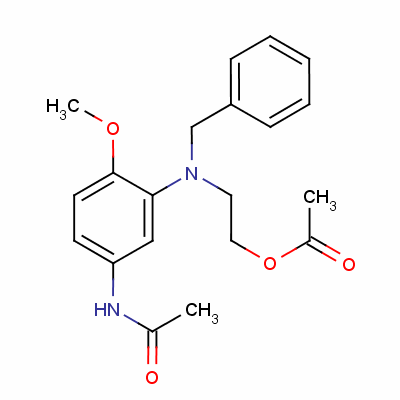 70693-57-1  N-[3-[(2-acetyloxy)ethyl](phenyl-methyl)amino]-4-methoxyphenylacetamide