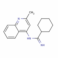 71079-18-0  N-(シクロヘキシルカルボニミドイル)-2-メチルキノリン-4-アミン