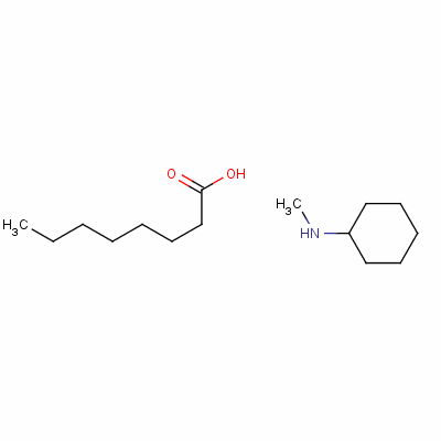 71486-45-8  octanoic acid, compound with N-methylcyclohexylamine (1:1)