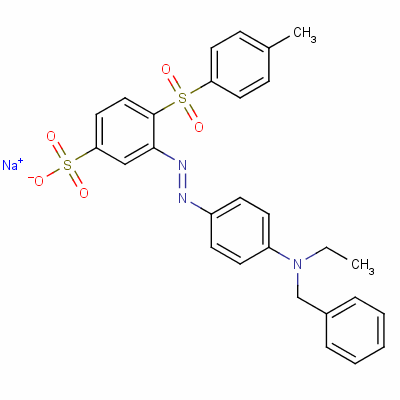 71598-25-9  sodium 3-[[4-[ethyl(phenylmethyl)amino]phenyl]azo]-4-[(4-methylphenyl)sulphonyl]benzenesulphonate