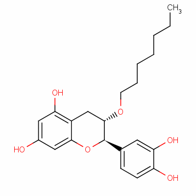 71628-07-4  (2R-trans)-2-(3,4-dihydroxyphenyl)-3-(heptyloxy)-3,4-dihydro-2H-1-benzopyran-5,7-diol