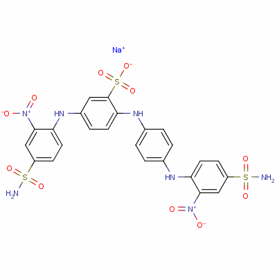 71873-58-0  sodium 5-[[2-nitro-4-sulphamoylphenyl]amino]-2-[[4-[[2-nitro-4-sulphamoylphenyl]amino]phenyl]amino]benzenesulphonate