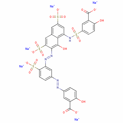 72152-56-8  pentasodium 5-[[[7-[[5-[(3-carboxylato-4-hydroxyphenyl)azo]-2-sulphonatophenyl]azo]-8-hydroxy-3,6-disulphonato-1-naphthyl]amino]sulphonyl]salicylate