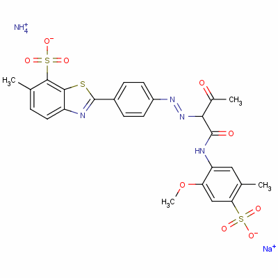 72705-24-9  ammonium sodium 2-[4-[[1-[[(2-methoxy-5-methyl-4-sulphonatophenyl)amino]carbonyl]-2-oxopropyl]azo]phenyl]-6-methylbenzothiazole-7-sulphonate