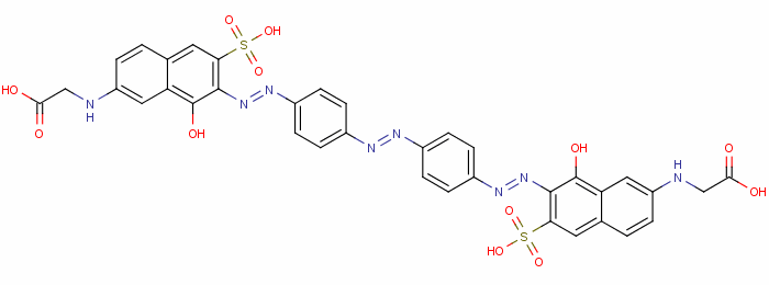72705-43-2  N,N'-[azobis[4,1-phenyleneazo(8-hydroxy-6-sulphonaphthalene-7,2-diyl)]]bisglycine