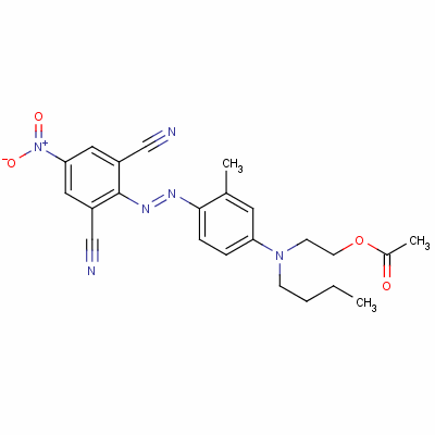 72828-64-9  [[4-[(2,6-dicyano-4-nitrophenyl)azo]-3-methylphenyl]amino]hexyl acetate