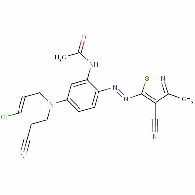 73019-24-6  N-[5-[(3-chloroallyl)(2-cyanoethyl)amino]-2-[(4-cyano-3-methylisothiazol-5-yl)azo]phenyl]acetamide