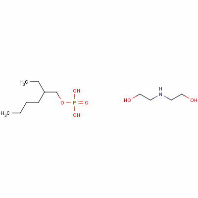 73070-48-1  Phosphoric acid, 2-ethylhexyl ester, compd. with 2,2'-iminobis[ethanol]