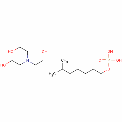 73070-49-2  Phosphoric acid, isooctyl ester, compd. with 2,2',2''-nitrilotris[ethanol]