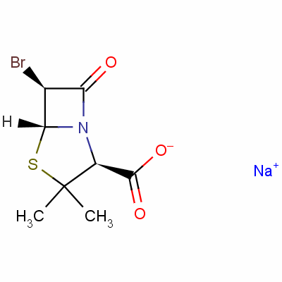 73335-77-0  sodium [2S-(2α,5α,6α)]-6-bromo-3,3-dimethyl-7-oxo-4-thia-1-azabicyclo[3.2.0]heptane-2-carboxylate