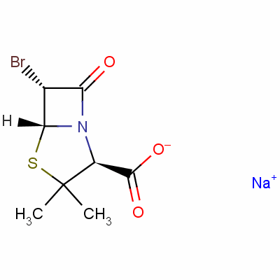 73335-78-1  sodium [2S-(2α,5α,6β)]-6-bromo-3,3-dimethyl-7-oxo-4-thia-1-azabicyclo[3.2.0]heptane-2-carboxylate