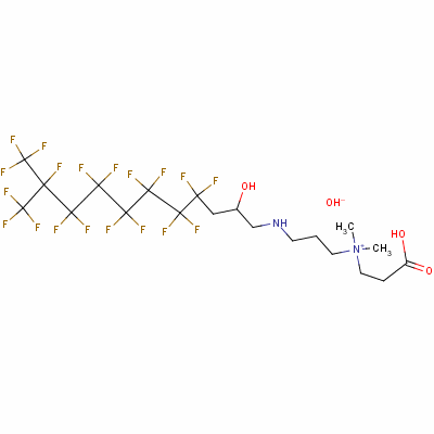 73353-25-0  (2-carboxyethyl)-3-[[4,4,5,5,6,6,7,7,8,8,9,9,10,11,11,11-hexadecafluoro-2-hydroxy-10-(trifluoromethyl)undecyl]amino]propyldimethylammonium hydroxide